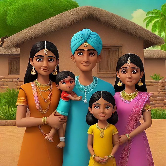 3D cartoon character art